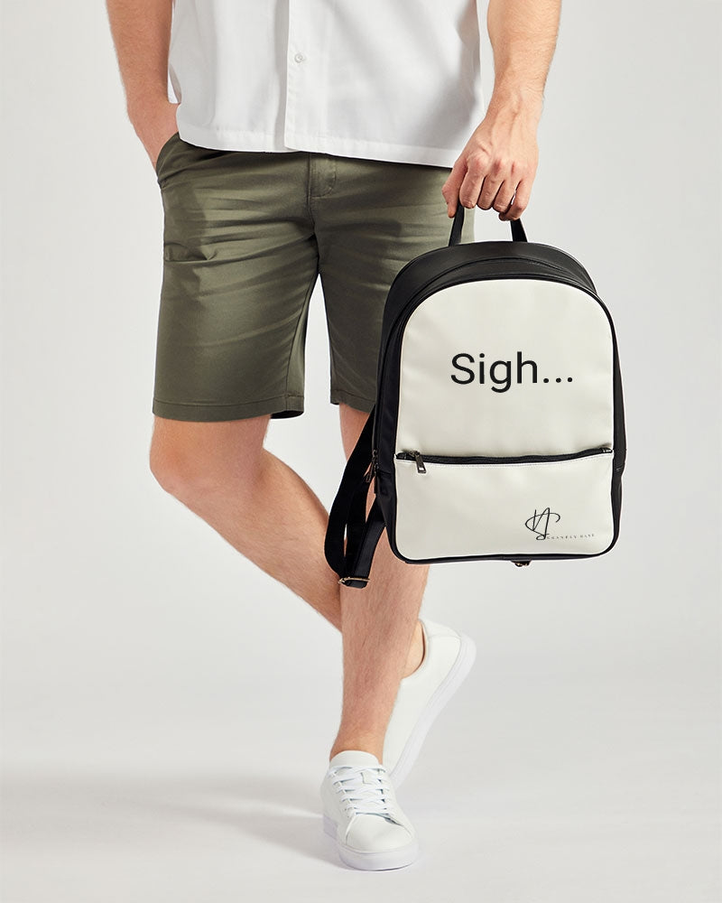Small Faux Leather Nurse Backpack – "Sigh"