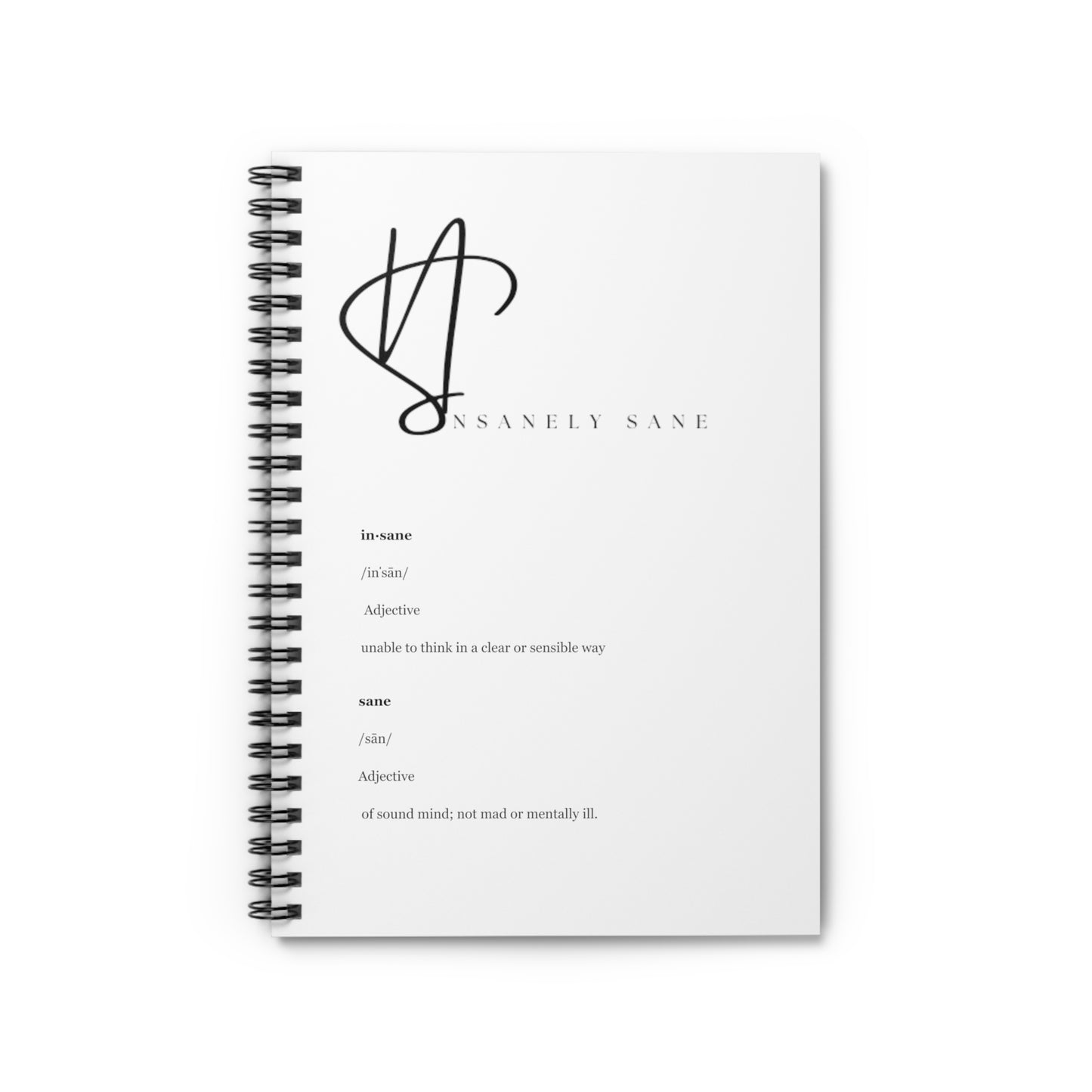 Nurse Notebook - Definition of Insane