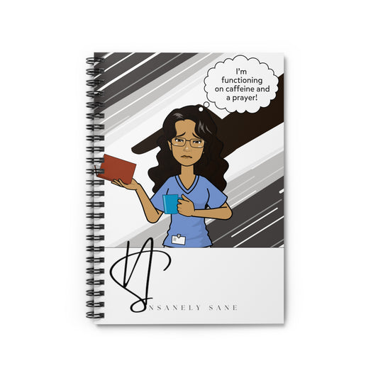 Notebook- Functioning on Caffeine and a Prayer