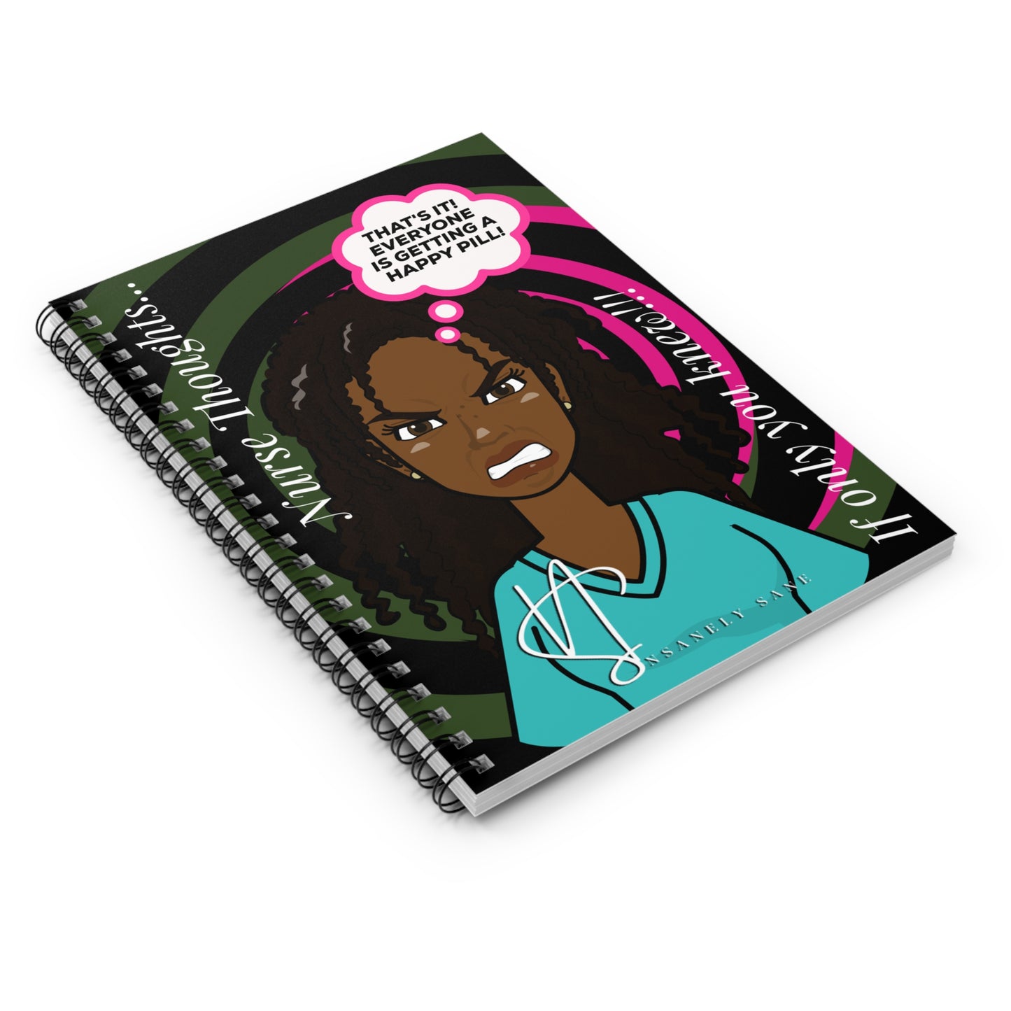 Nurse Notebook- Happy Pill