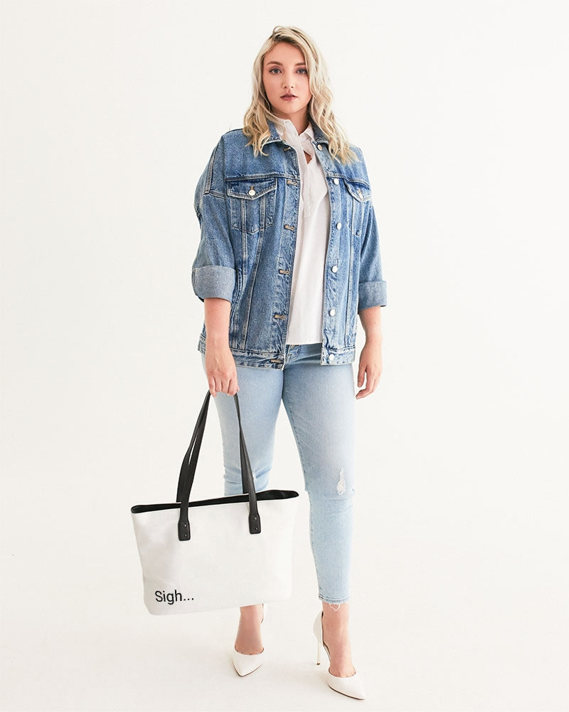 Faux Leather Nurse Sane Bag – "Sigh"