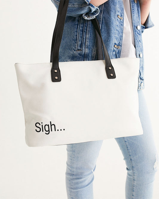 Faux Leather Nurse Sane Bag – "Sigh"